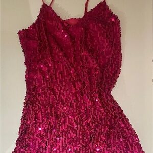 Primark Fuchsia Sequin Top